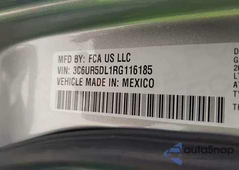 2024 Ram 2500 Big Horn 4X4 6'4 Box из США, поврежденный, VIN 3C6UR5DL1RG116185